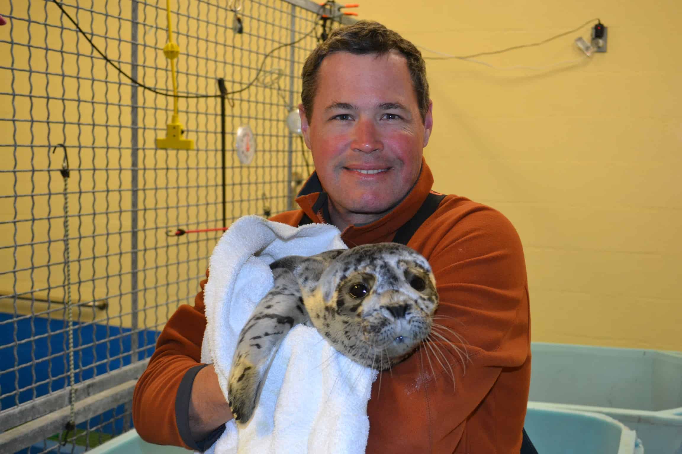 Jeff Corwin With Seal