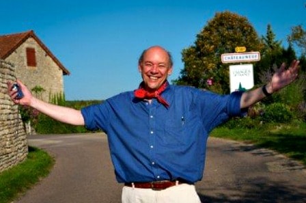 Don George on tour in Burgundy, France