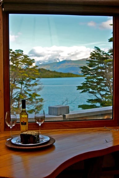 View from our yurt in Patagonia Camp, Chile