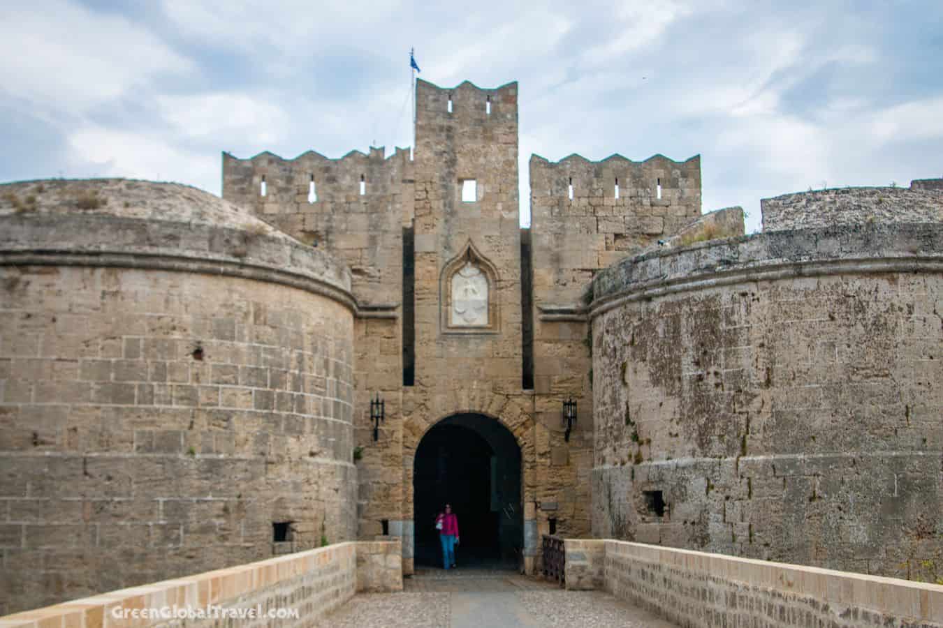 Gate d'Amboise in Rhodes, Greece