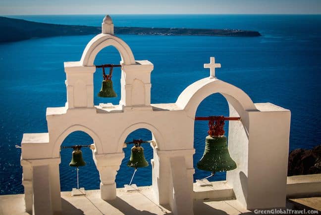 Bells on a Church in Oia, Santorini