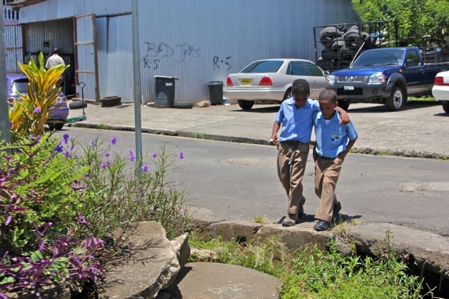 Schoolboys in Portsmouth, Dominica