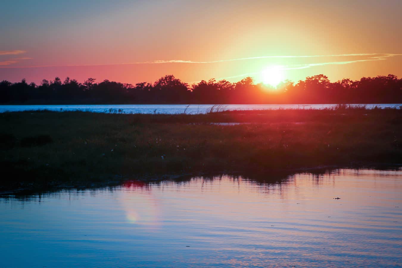 Sunset in Mobile Bay, Alabama