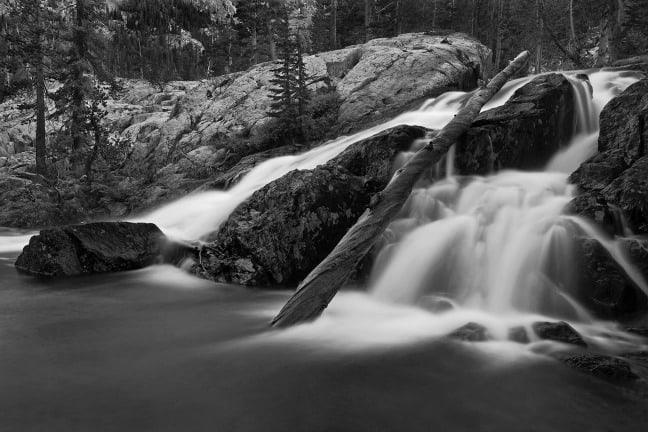 Ansel Adams Wilderness, California. Dusk, Shadow Creek