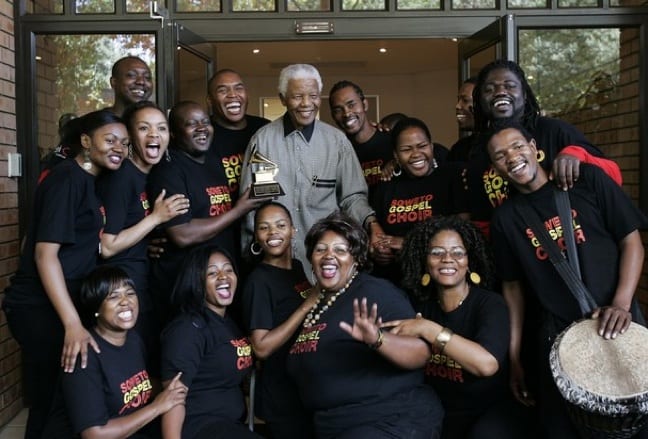 Soweto Gospel Choir with Nelson Mandela