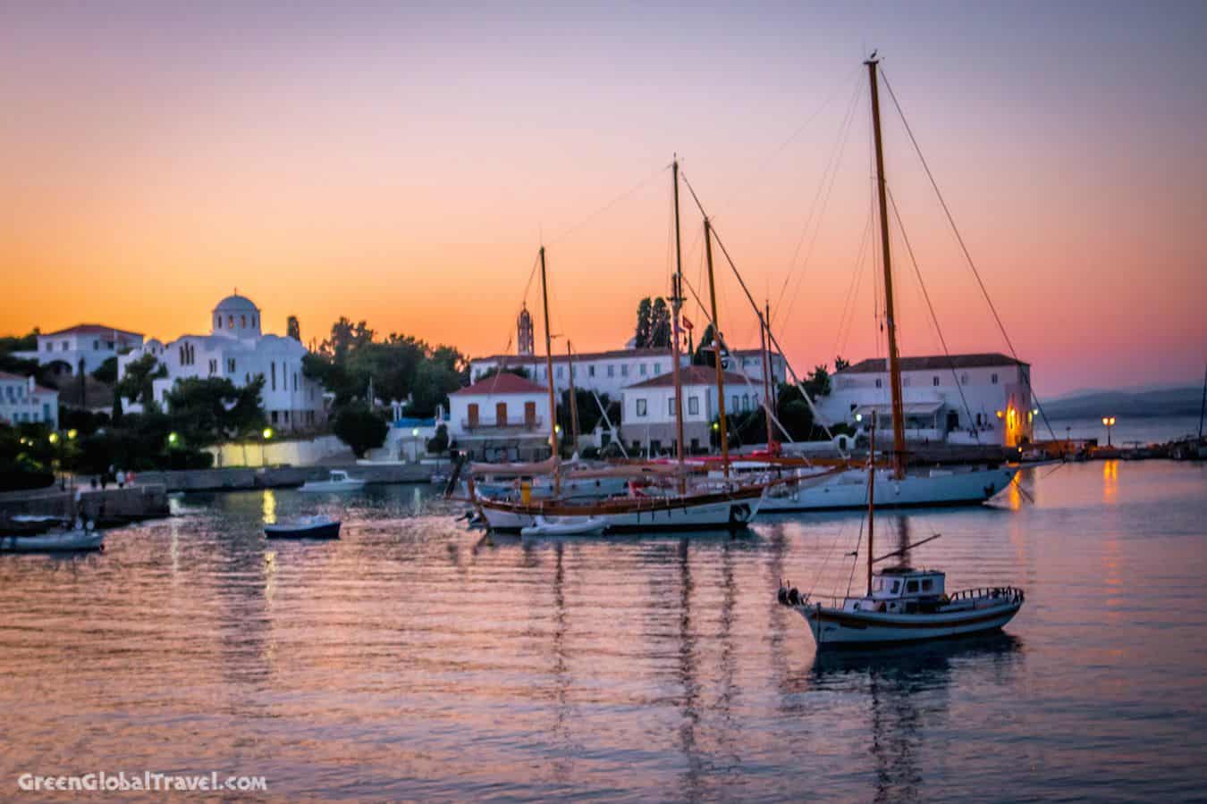 Spetses_Harbor_Sunset_Greece