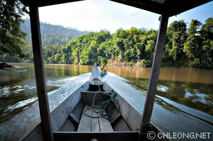 Taman Negara -Skiff on the River