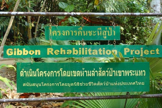 The Gibbon Rehabilitation Project Centre entrance