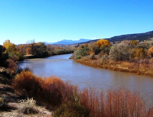 Rio Grande River at Los Luceros, New Mexico