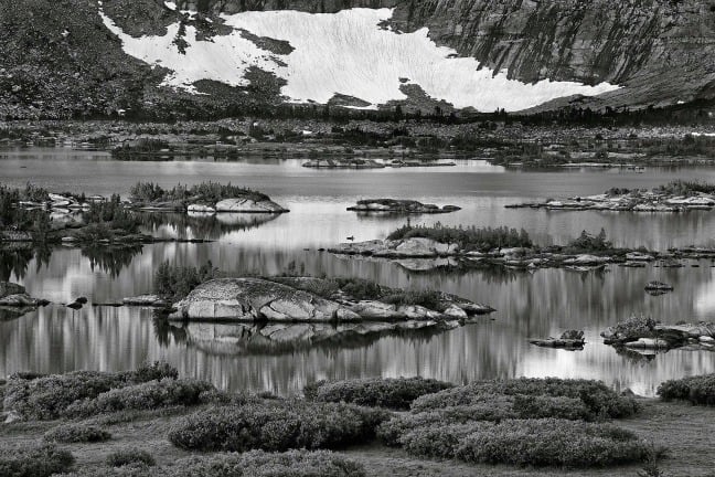 Ansel Adams Wilderness, California. Banner Peak, Thousand Island Lake, sunrise