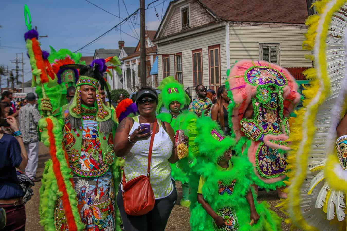 Treme New Orleans: Spy Boy Dow Edwards at Super Sunday 2015