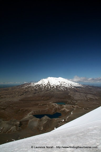 View of Mount Ruapehu from Mount Ngauruhoe