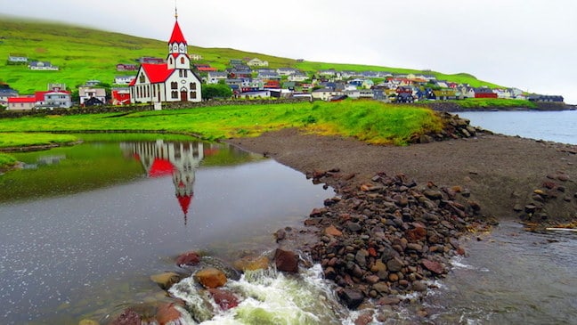 Ginanes Village on Vagar Island