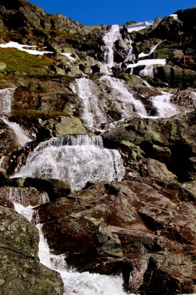 Waterfalls in the Jotunheimen Mountains of Norway