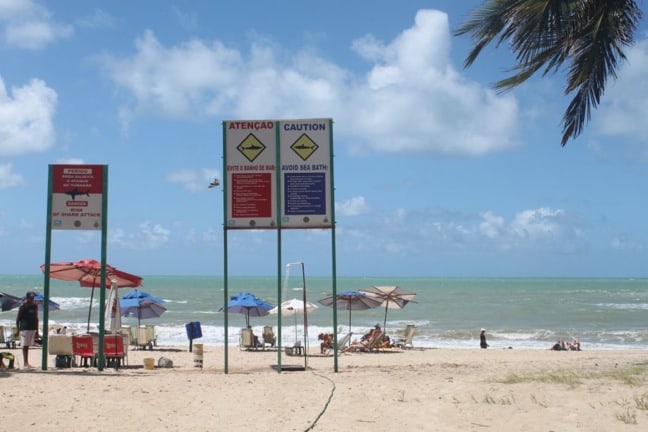 Shark Warning Signs in Recife, Brazil