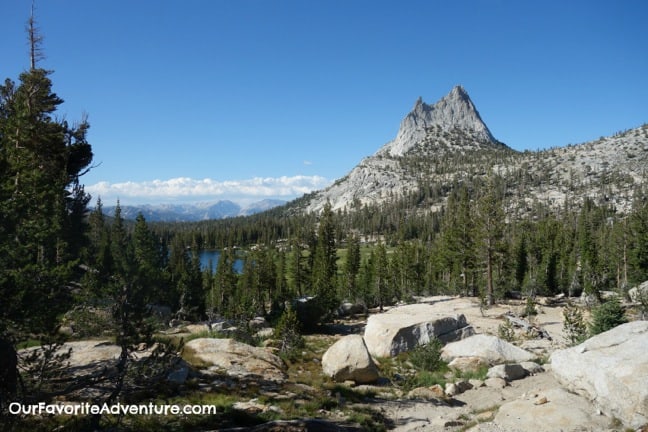 Hiking the John Muir Trail - Yosemite Lake in distance