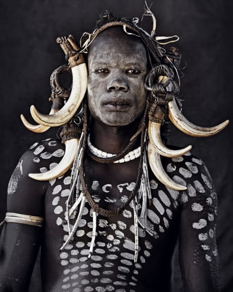 Mursi Man, photographed by Jimmy Nelson in Before THey Pass Away