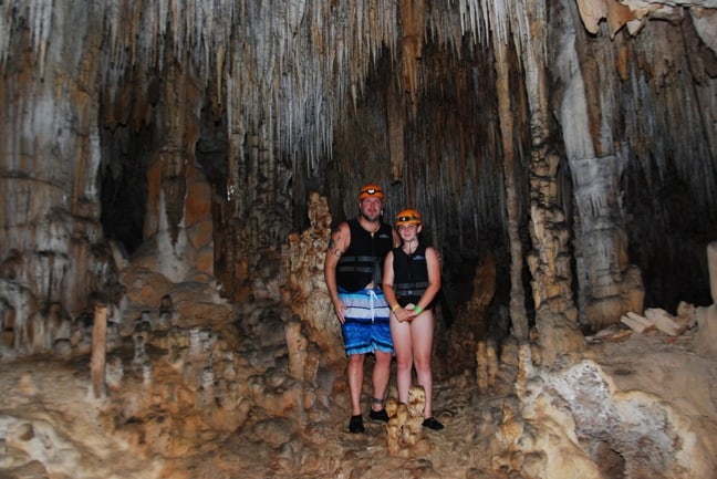 Stalactites & Stalagmites at Rio Secreto