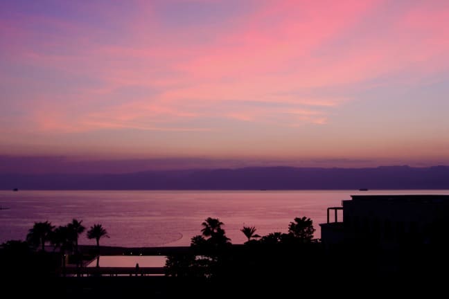 View of the Dead Sea Jordan