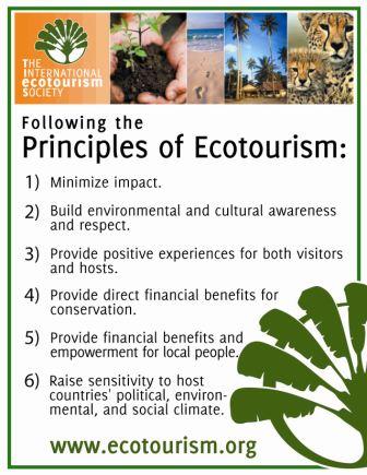 TIES' Principles of Ecotourism