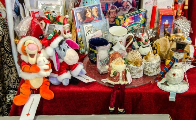 Trading or donating Christmas goods to a secondhand charity shop on the Isle of Wight Photo Anne Sterck