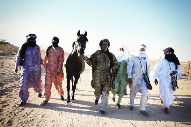 Tinariwen with horses