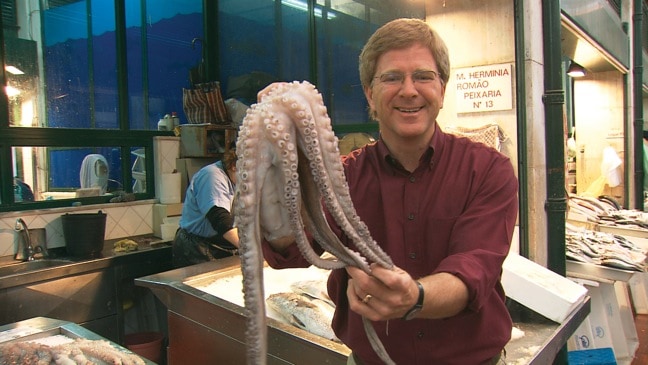 Rick Steves With octopus