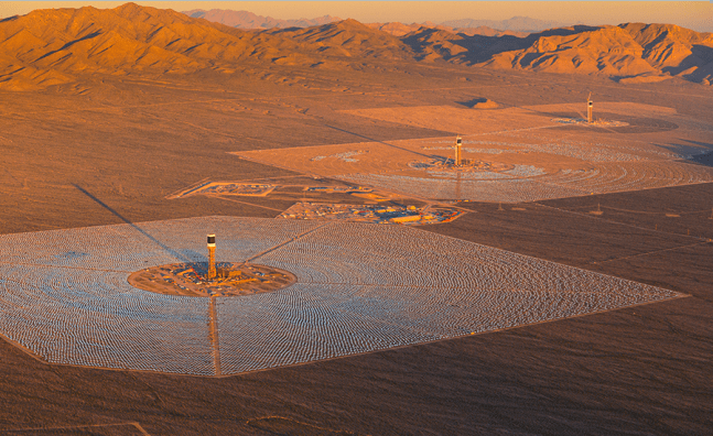 Ivanpah Solar Thermal Energy Project Nevada